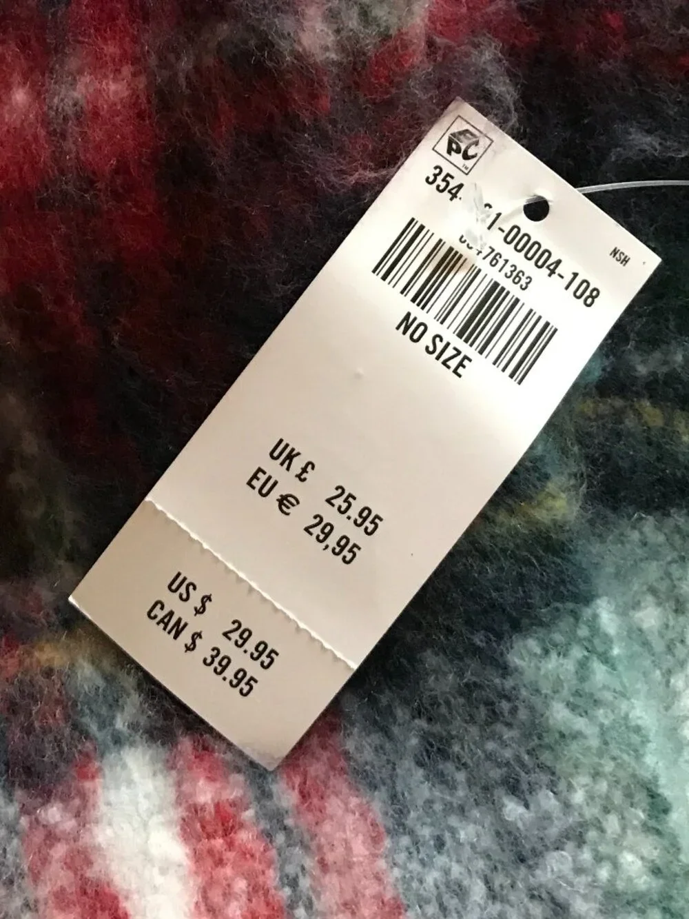 Oversized scarf from Hollister